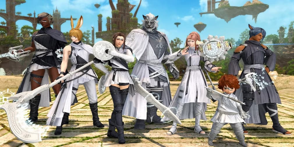 Characters models in raid gear