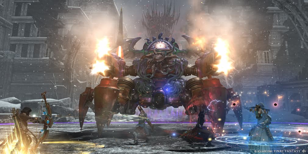 A boss in FFXIV