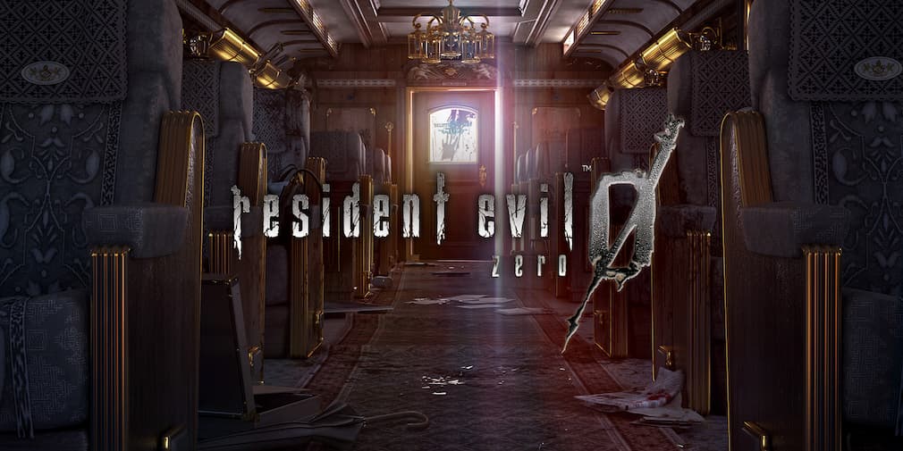 Resident Evil Zero logo on a train