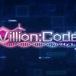 The words Villion:Code in front of a digitised blue background