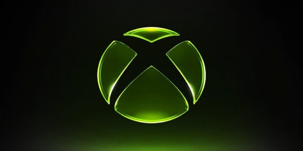 The xbox logo on a black background with a green glow